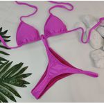 Conjunto Fio Dental Rosa Canelado