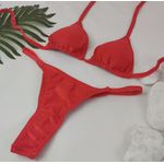 Conjunto Fio Dental Tomate Canelado