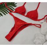 Conjunto Fio Dental Tomate Canelado
