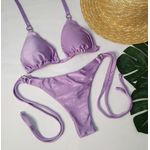 Lacinho Argolas Lavanda