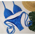 Lacinho Argolas Azul Canelado