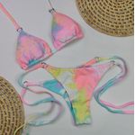 Lacinho Argolas Tie Dye Colors