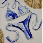Lacinho Argolas Tie Dye Oceano