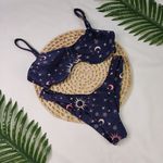 Conjunto Meia Taça Constelação Azul Canelado