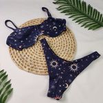 Conjunto Meia Taça Constelação Azul Canelado