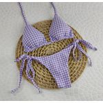 Lacinho Summer Xadrez Lavanda