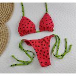 Lacinho Summer Melancia com tiras verdes