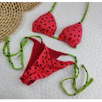 Lacinho Summer Melancia com tiras verdes