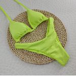 Conjunto Liz Amarelo Neon Canelado