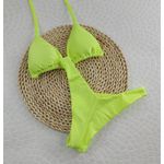 Conjunto Liz Amarelo Neon Canelado