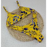 New Comfort Folhagem Amarelo com Azul