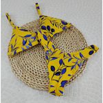 New Comfort Folhagem Amarelo com Azul