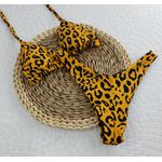 Conjunto Liz Animal Print Mostarda