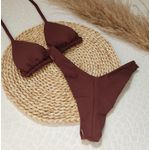 Conjunto Liz Marrom Liso