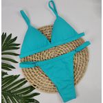 Conjunto Ivy Dots Azul Piscina