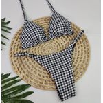 Conjunto Summer Xadrez Preto