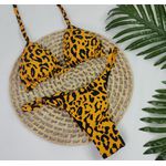 Conjunto Summer Animal Print Mostarda