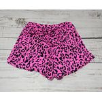Short Transpassado Animal Print Rosa
