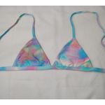 Top Triângulo Fixo Tie Dye Algodão Doce 