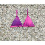 Top Triângulo Fixo Tie Dye Goiaba