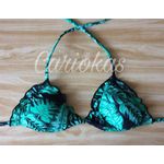 Top Frufru Florido Verde 