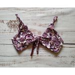 Top Laço Floral Roxo