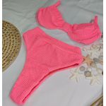 Conjunto Meia Taça + Hot Pants Mônaco Rosa Bebe