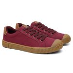 Tenis Feminino Casual Carmina Morana- Vinho com Bege