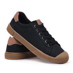 Tenis Feminino Casual Carmina Morana- Preto com Bege