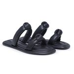 Sandalia Feminina Puffer Carmina Morana- Preta