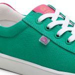 Tenis Feminino Casual Carmina Morana- Verde Esmeralda com Rosa Valentino
