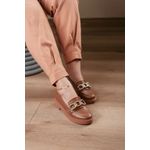 Mocassim Loafer Corrente 3 elos_112- Caramelo