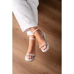 SANDÁLIA FLAT FRENTE STRASS_184 - BRANCO