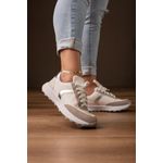 TÊNIS ESTILOSO COLOR_2092 - BRANCO/PRATA