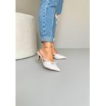 Scarpin Mule com laço Verniz salto 7cm