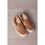 Tênis Slip On Furos Laser_3068- Caramelo