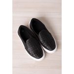 Tênis Slip On Furos Laser_3068- Preto