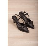 Scarpin Slingback c/ Laço salto 8 cm