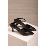 Scarpin Mule c/ Elástico lateral e salto 8 cm