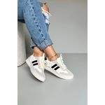 Tênis 2 Faixas_3106- Branco/ Preto