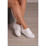 Tênis Velcro Mega Confortável_3114- Branco 