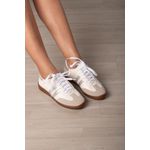 Tênis Básico J-SB534_3137- Branco/ Prata