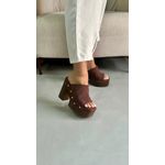 Tamanco Plataforma Retrô 12cm_3163- Marrom