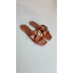 Sandália Rasteira X Peça Orgânica_3204- Marrom