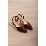 Scarpin Luxo Peça Tornozelo 6 cm_3218- Marsala