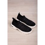 Tênis Knit meia, brilhos e c/ Sola alta especial