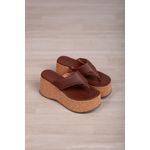 Anabela Tamanco Dedo 8 cm_3225- Marrom