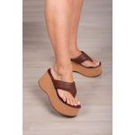 Anabela Tamanco Dedo 8 cm_3225- Marrom
