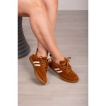 Tênis Camurça Listra_3240- Caramelo