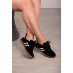 Tênis Camurça Listra_3240- Preto